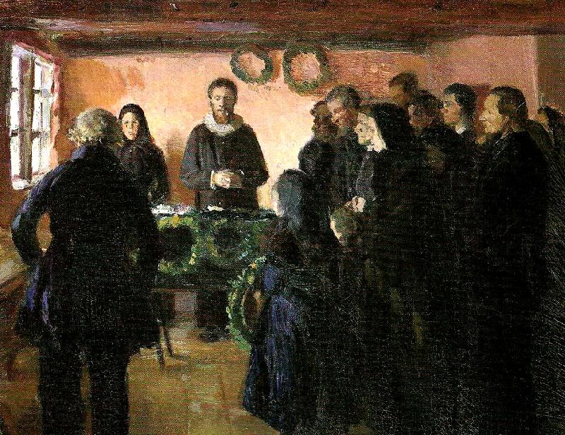 Anna Ancher en begravelse Spain oil painting art